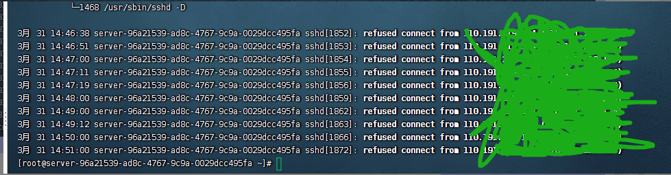 登录不上ssh了，服务器sshd报错：refused connect from xxxxx
